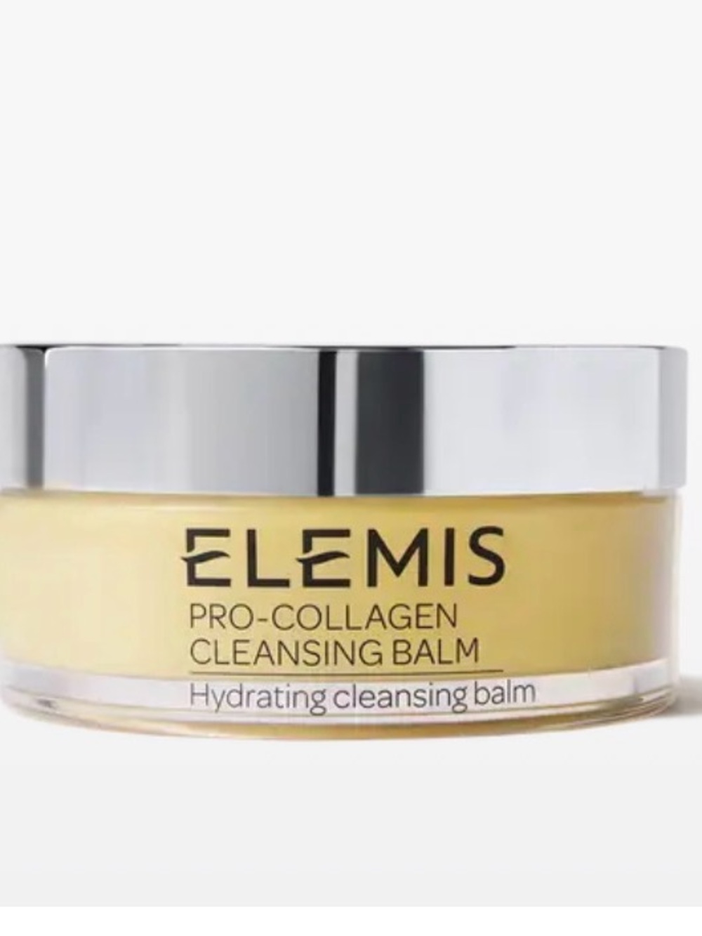 ELEMIS Yellow Pro-Collagen Cleansing Balm in Clear Jar with White Lid